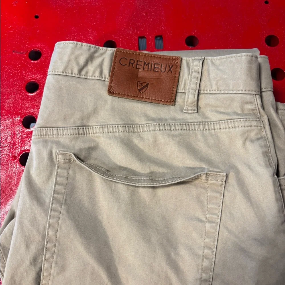 Daniel Cremieux 38x32 Men's Beige Prince Slim Fit Jeans